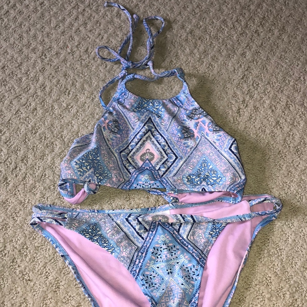 blue and purple pretty swimsuit!